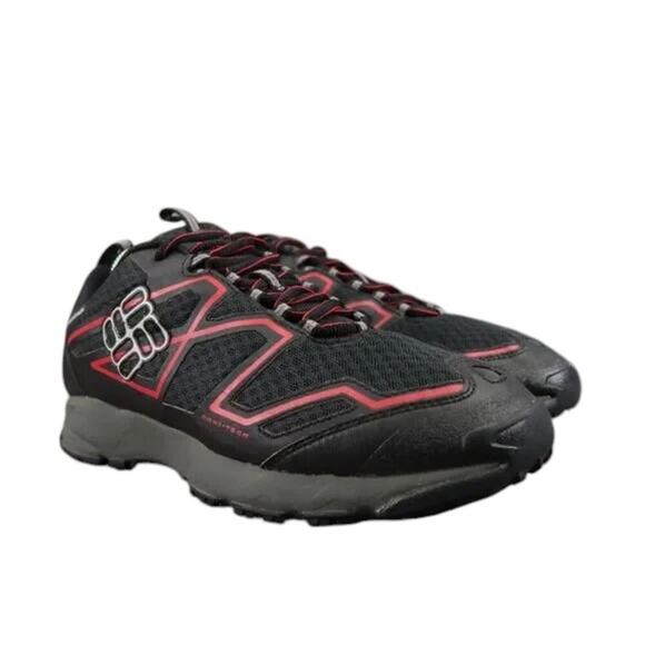 Columbia Shoes Mens 8.5 Athletic Hiking Outdoor Sport Active Omni Tech Black Red main image 7